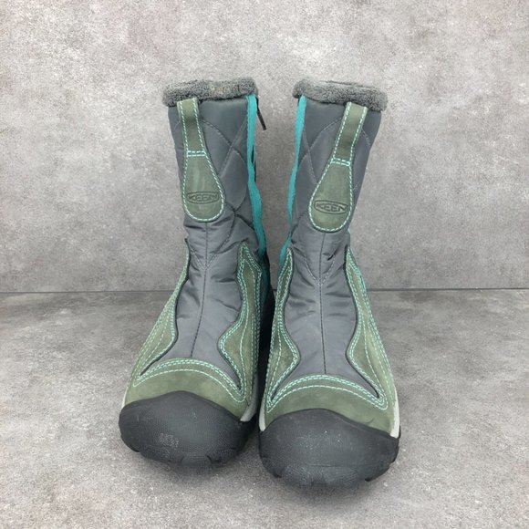 Keen Betty Boot Snow Winter Waterproof Mid Boot, Gray Blue, Women's 6 - Picture 2 of 8